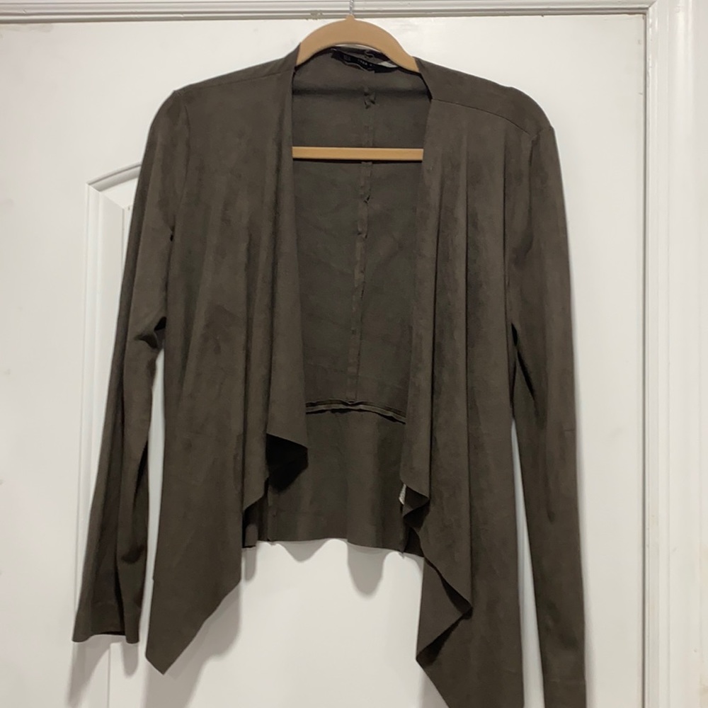 Zara comfy, flowy work cardigan/blazer